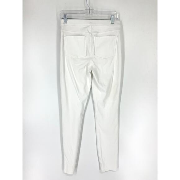 Spanx Women's Size Small Tapered Leg Mid Rise Pull On Jeggings Denim White - Picture 4 of 6
